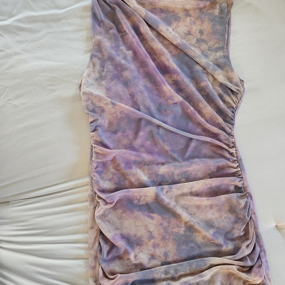 Zara Women's Pink and Orange Dress - Picture 7 of 9